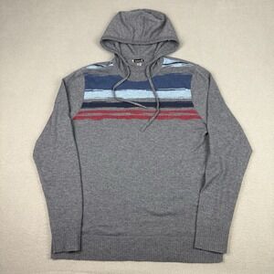 SMARTWOOL Wool Mens Medium Gray Long Sleeved Hooded Shirt Hoodie Layer Base